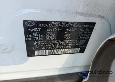 2018 Hyundai Santa Fe Sport z USA, uszkodzony, nr VIN 5NMZUDLB0JH078988